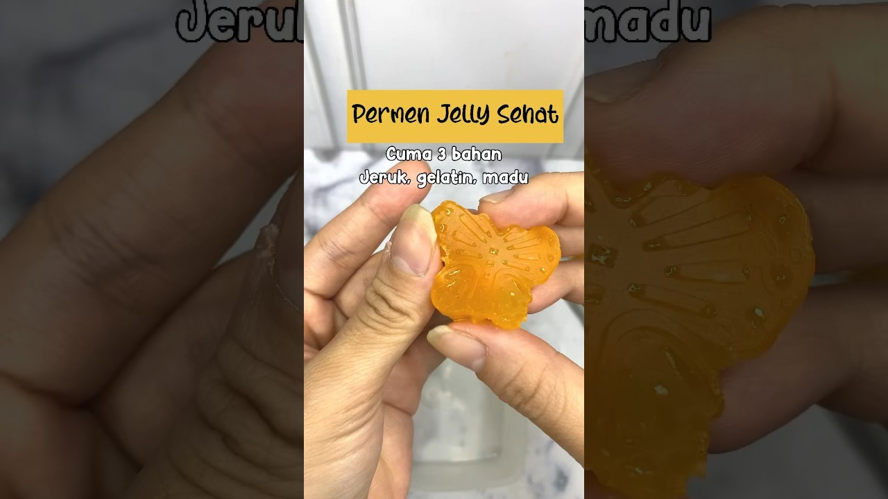 Bikin permen jelly sehat dari jeruk untuk anak cuma 3 bahan