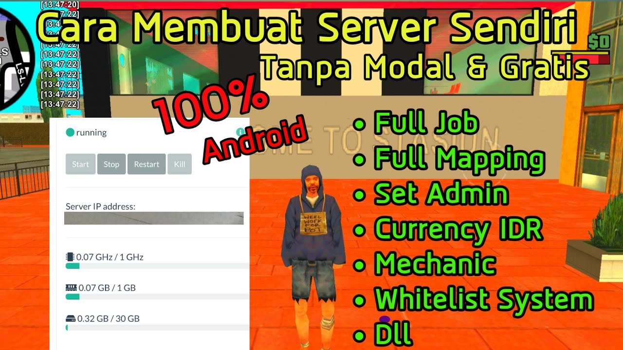 Cara Buat Sever Sendiri Di Android Gratis Dan Gapake Modal - GTA SAMP