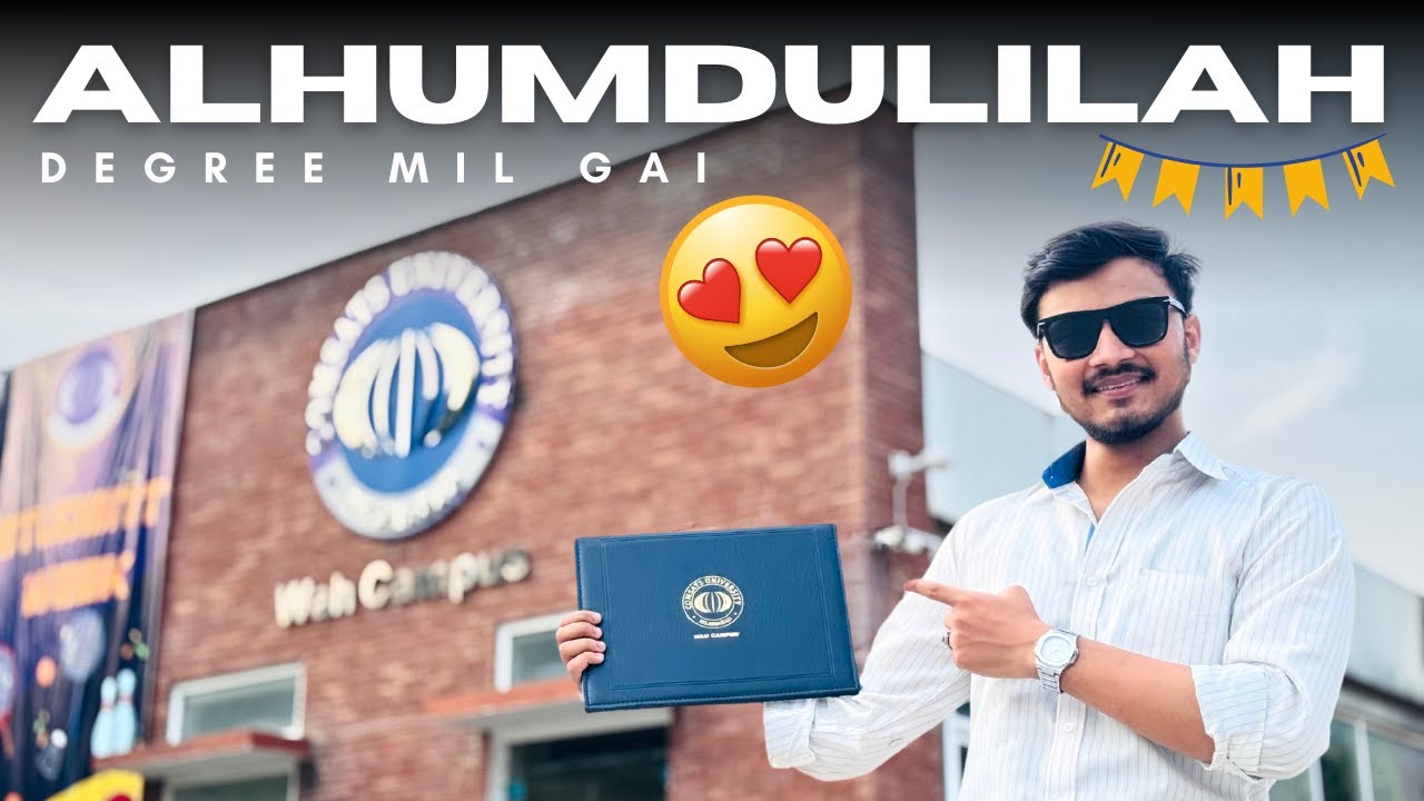 FINALLY I GOT MY DEGREE 😍 || Comsats University Islamabad Wah Campus || Vlog#150