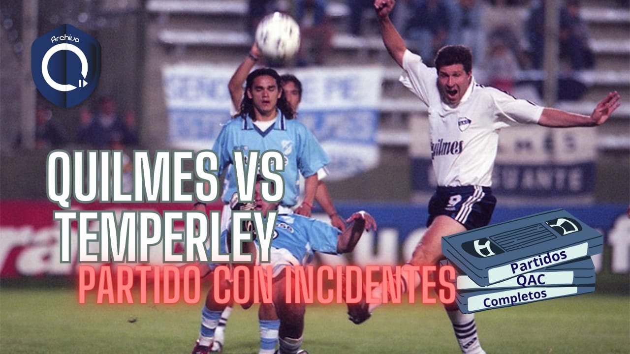 Quilmes vs Temperley  - INCIDENTES y PARTIDO COMPLETO - B Nacional 1999/00