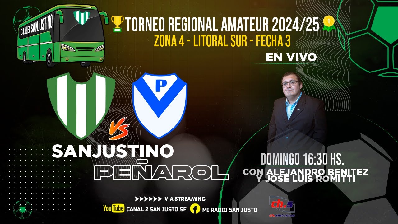 TORNEO REGIONAL - ZONA 4 - SANJUSTINO VS PEÑAROL - FECHA 3