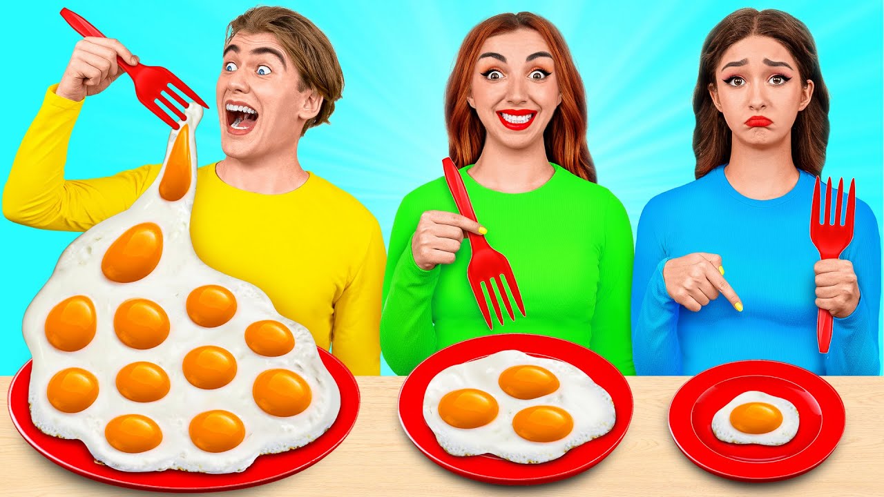 Desaf&iacute;o de Alimentos Grandes, Medianos y Peque&ntilde;os | Cocina en Miniatura Mini Comida por Multi DO