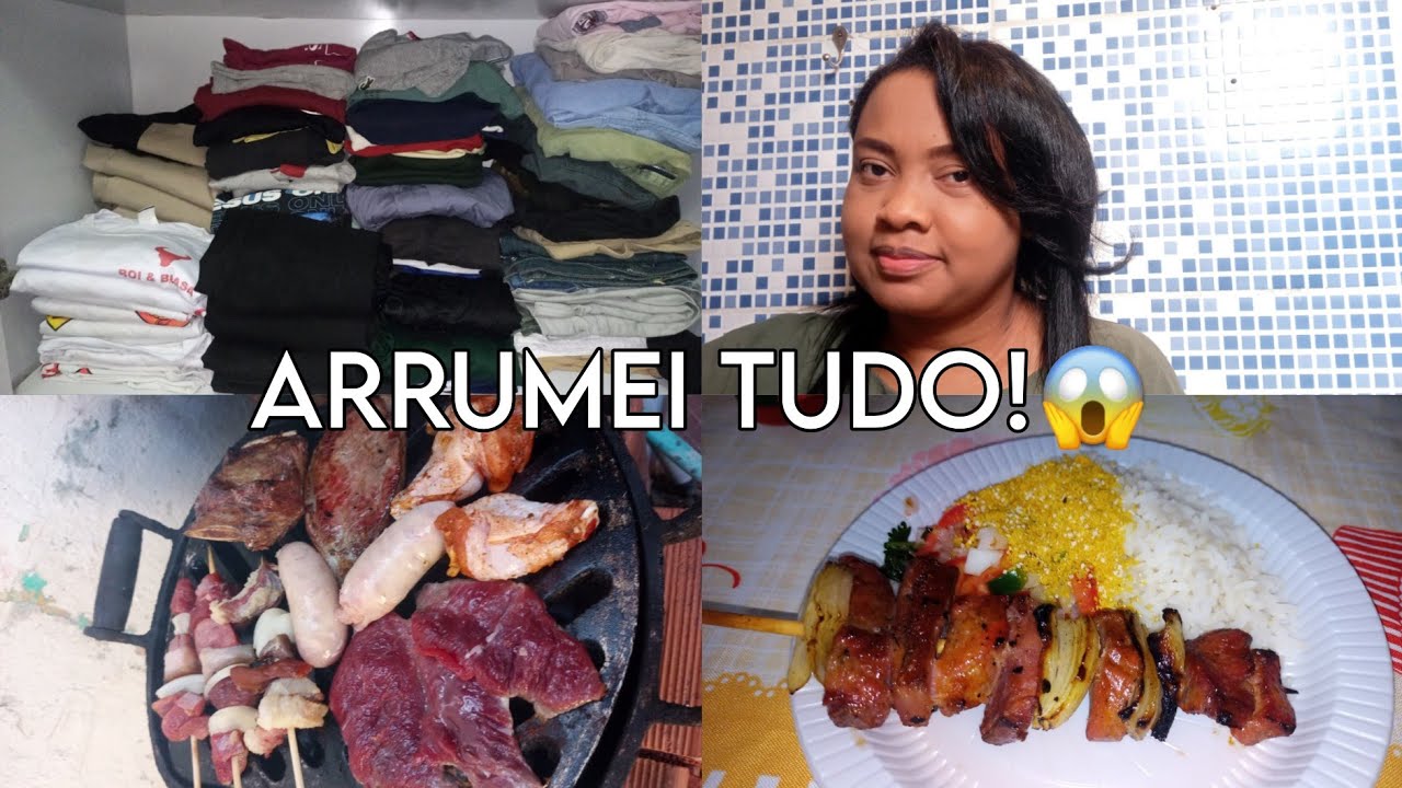 ROTINA SIMPLES E FELIZ 🏡 ORGANIZANDO O GUARDA-ROUPA + CUIDADOS COM O CABELO 💖