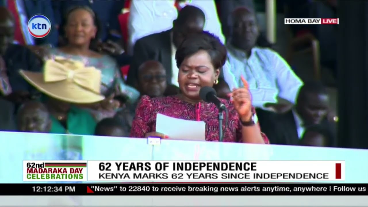 Governor Gladys Wanga Commends President for Fulfilling Promises at 62nd Madaraka Day in Homa Bay