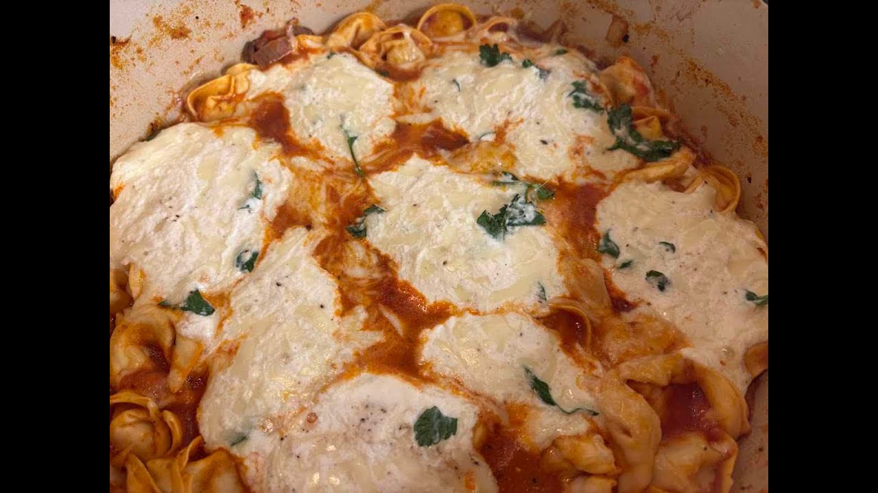 One Pot Tortellini Lasagna