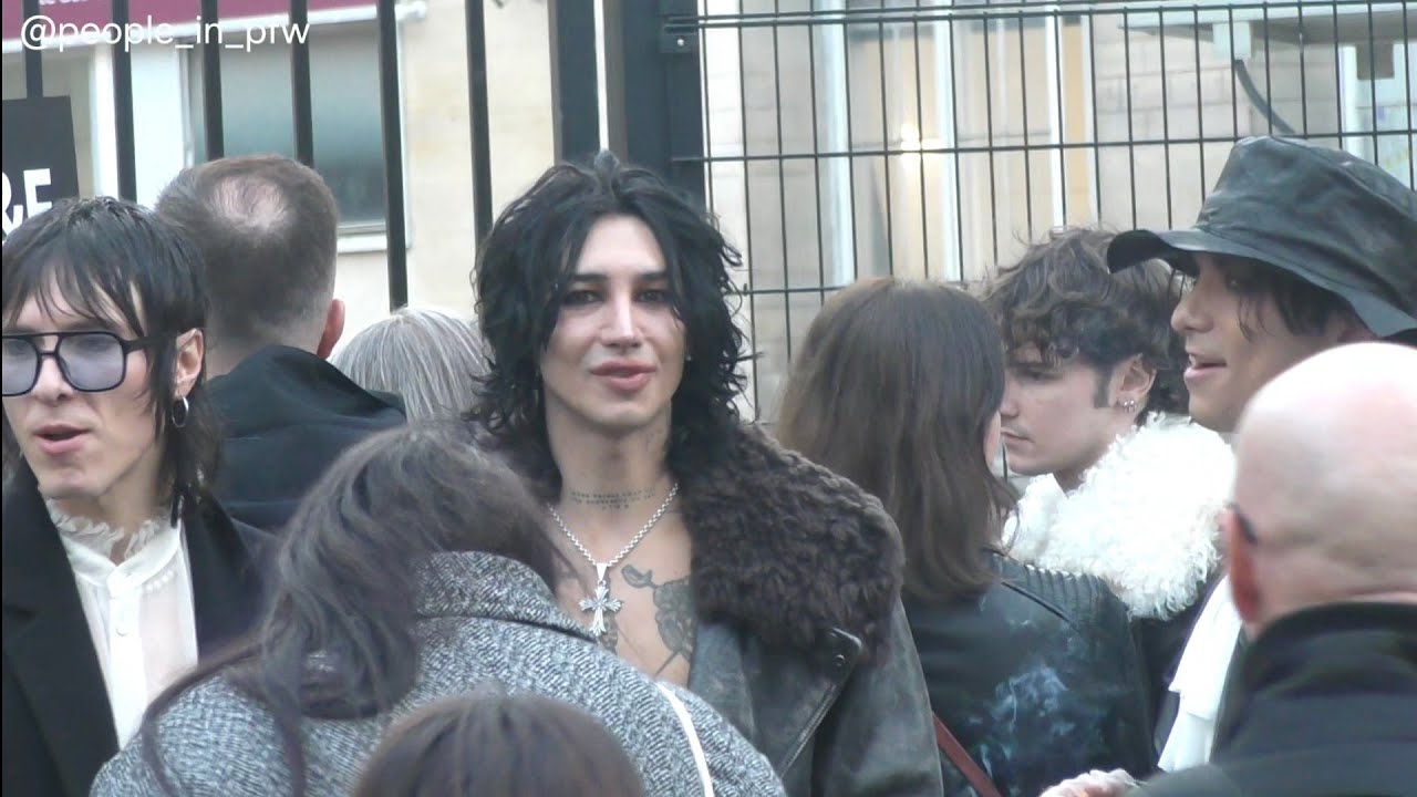Remington Leith, Emerson Barrett, Sebastian Danzig [Palaye Royale] - Ann Demeulemeester show @ Paris