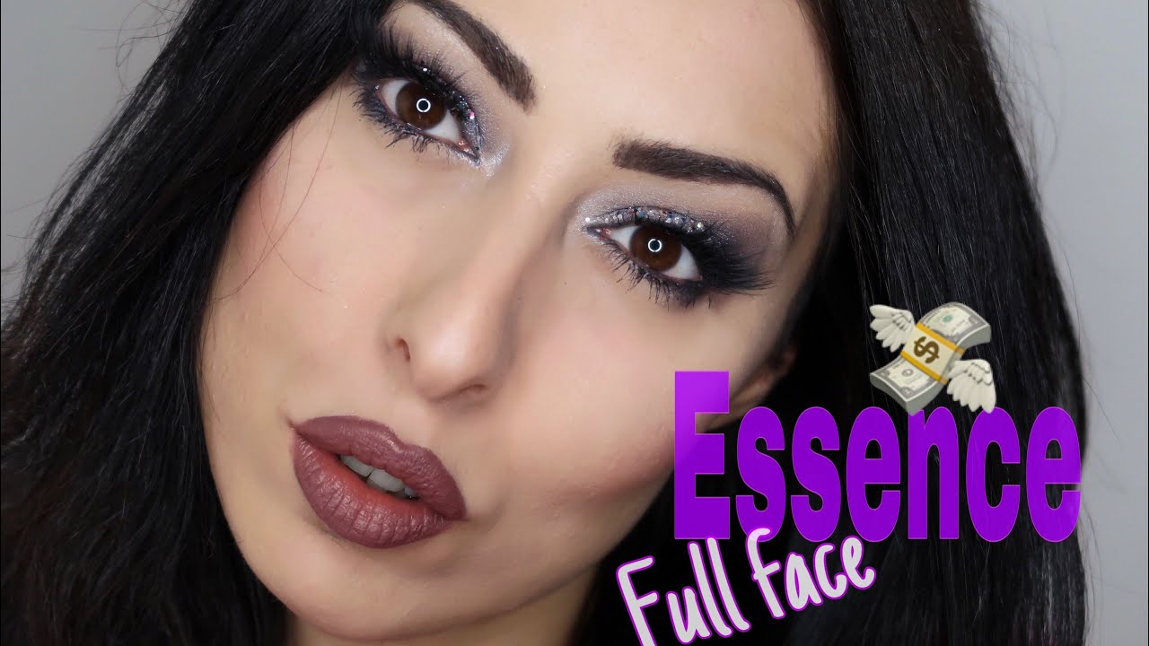 ESSENCE FULL FACE EXTRA MAKEUP TONI FREDDI E GLITTER USANDO SOLO ESSENCE