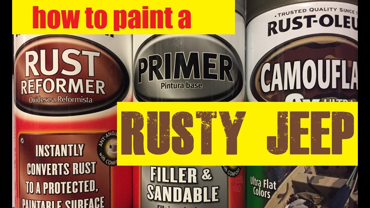 Как покрасить РЖАВЫЙ ДЖИП - Great Stuff, Bondo и Rustoleum для победы!