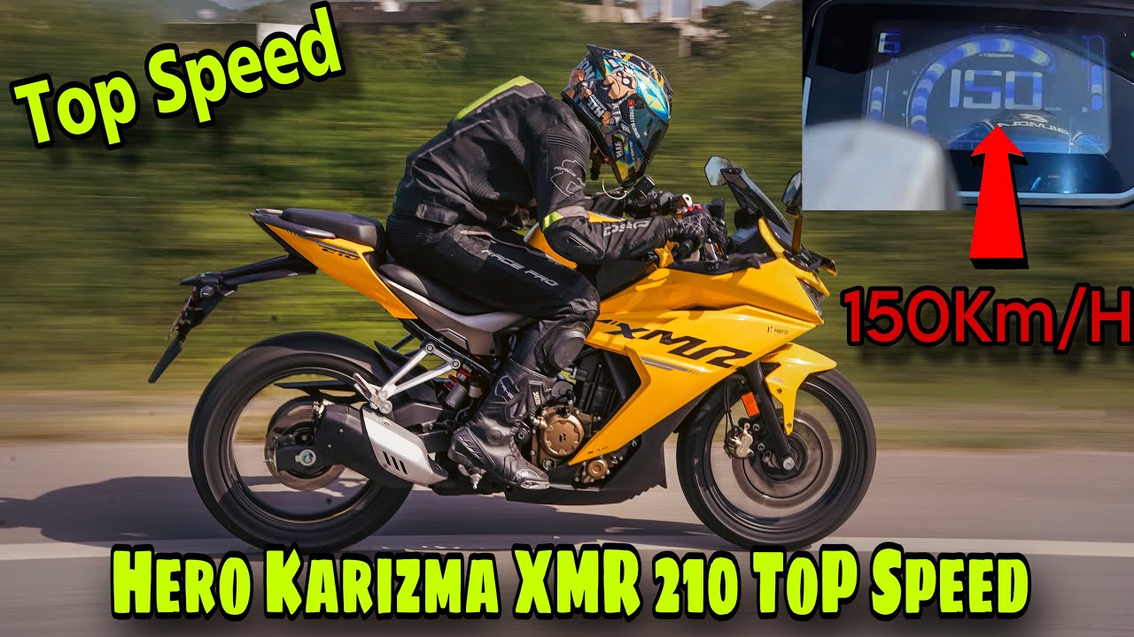 Hero KARIZMA XMR 210 Top Speed 150 Km/H | Gear Challenge | Price | Exhaust Note 💥