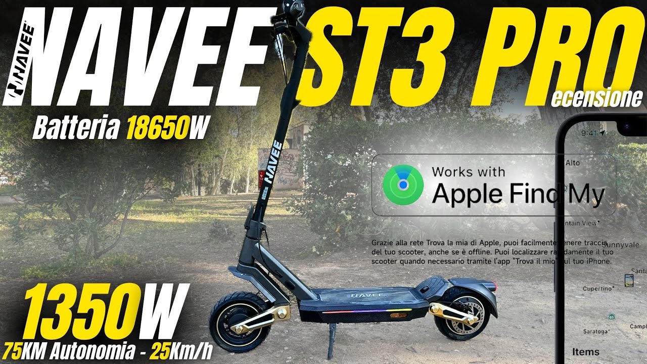 NAVEE ST3 PRO: MIGLIOR Monopattino Elettrico SMART OMOLOGATO 2025! COMODO POTENTE Doppia Sospensione