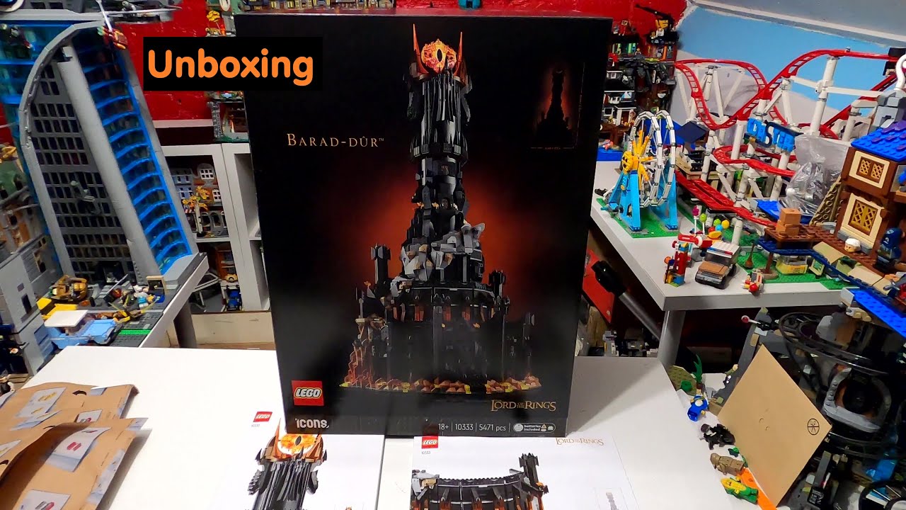 Lego Unboxing | The Lord of the Rings Barad-dur | Lego Set 10333