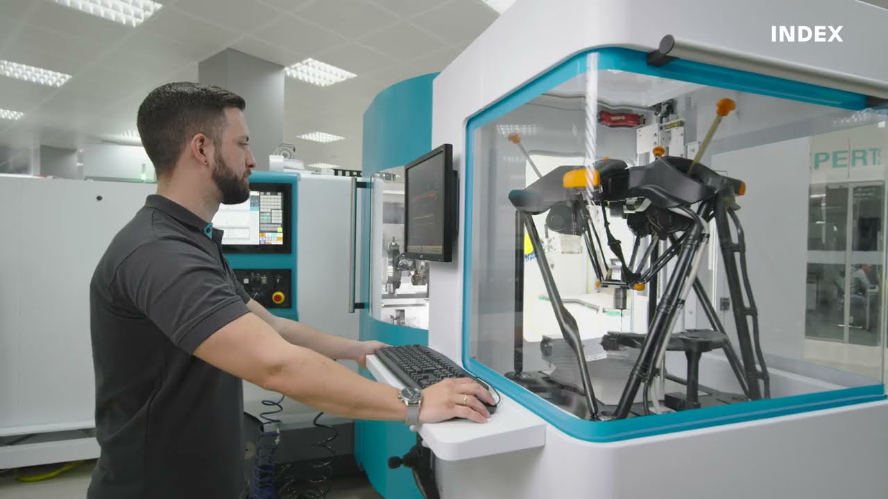 INDEX C100 mit iXcenter und Messzelle - Closed loop
