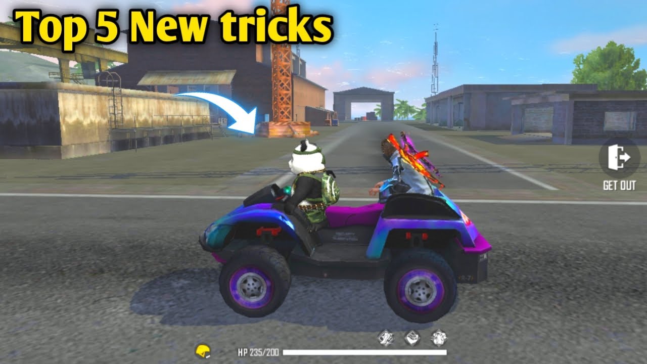 Top 5 New tricks in free fire / New hidden place - garena free fire #61