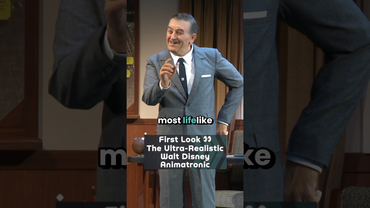 First Look at the Walt Disney Animatronic in Action 👀 #disneyland