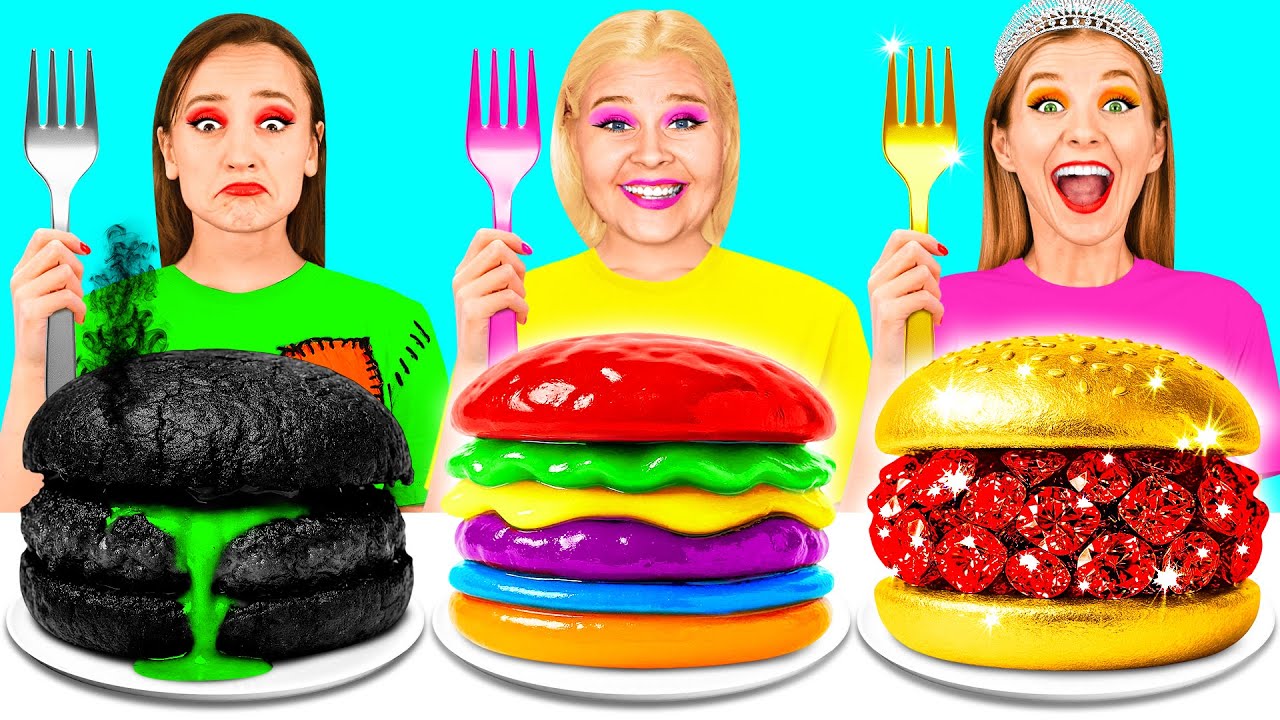 Бедная vs Богатая vs Ультра Богатая еда Челлендж | Смешные Моменты от ChallengeTeen