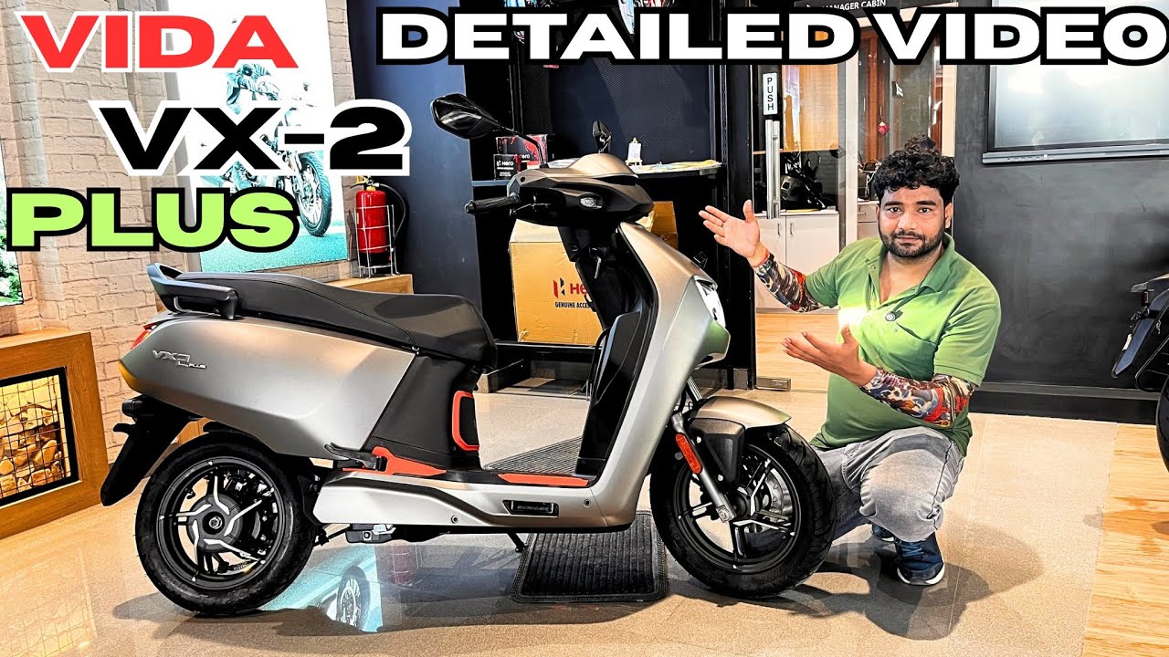 Hero New Launch Vida VX2 Plus Electric Scooter Detail Review On Road Price Features Range Top Speed