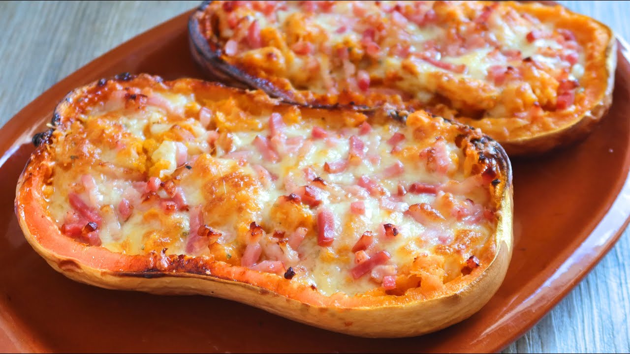 Calabaza al horno rellena