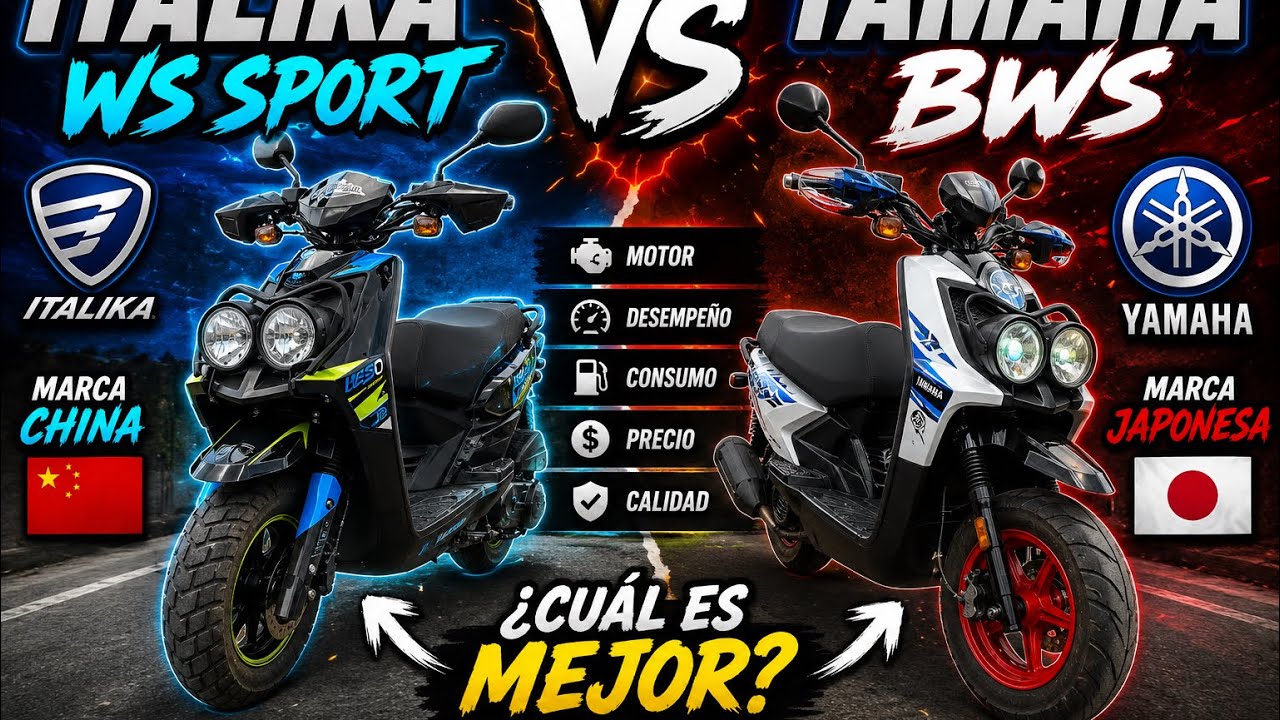BWS 125 VS WS 175 SPORT 🤷🏻 ¿MARCA CHINA MEJOR QUE JAPONESA? || EL RONY