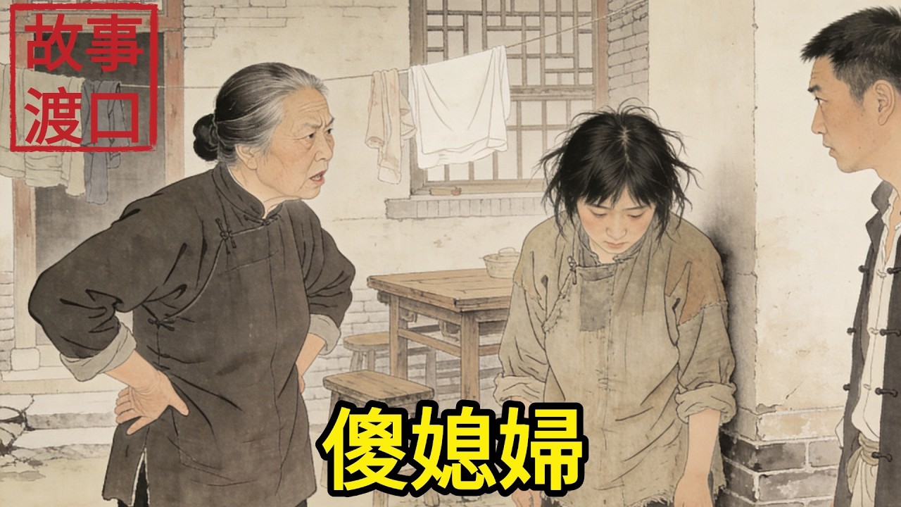 傻子媳婦被婆家天天嫌棄，山洪暴發那天她突然清醒，一句話救了全家性命！#民間故事#善有善報#爲人處世#故事分享