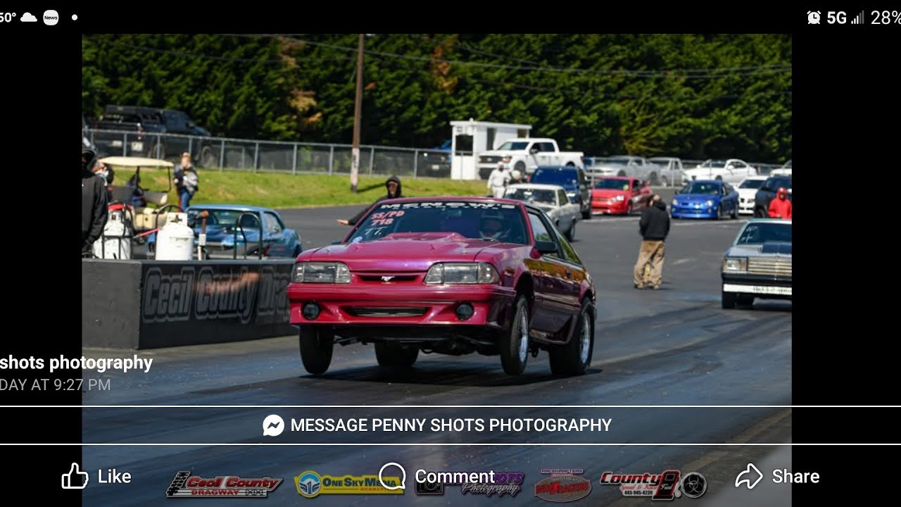 Foxbody first drive on e85 and a test n tune cecil county dragway 