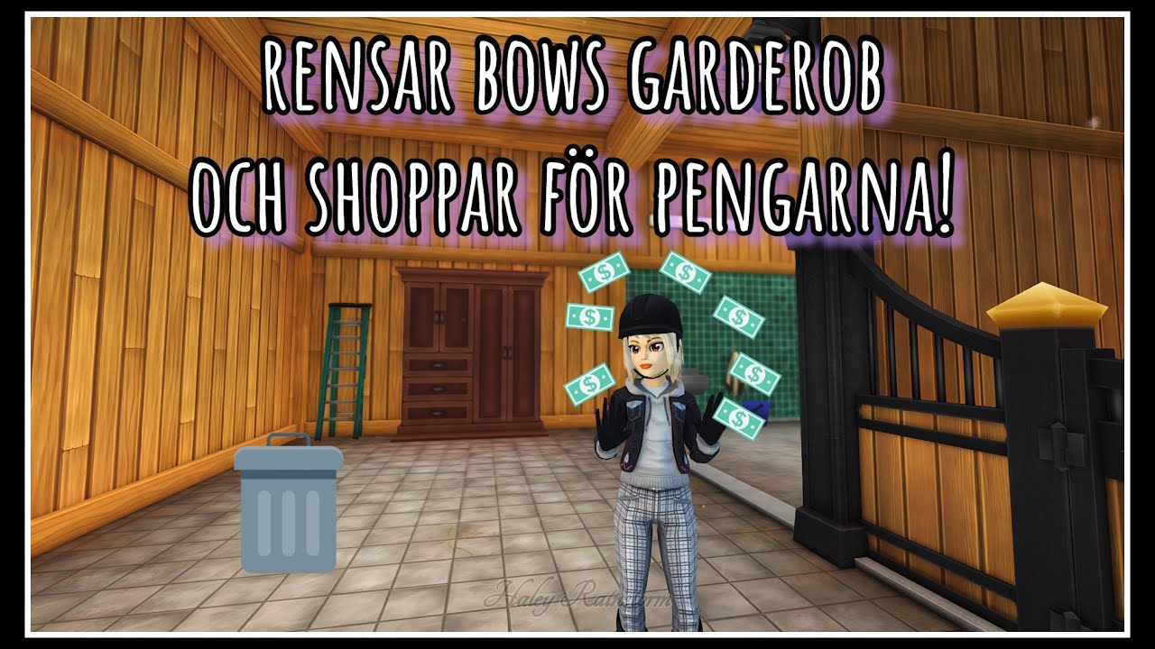 Rensar Bows garderob!