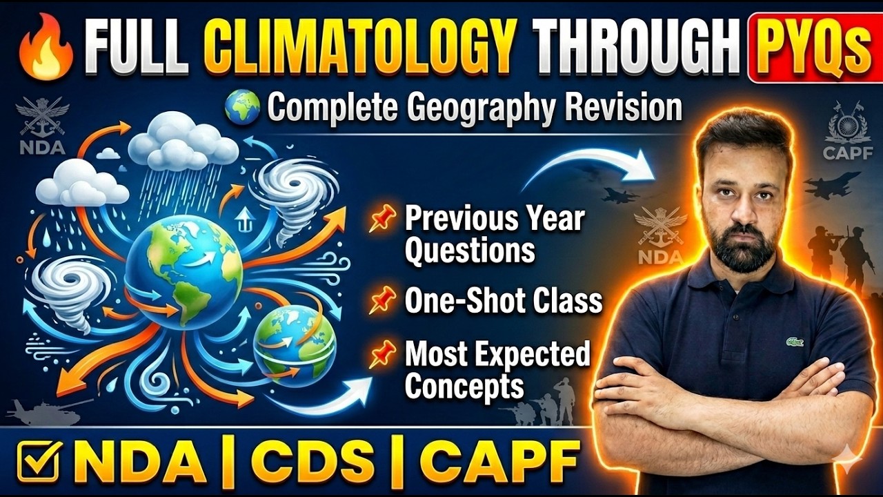 Revise Climatology through PYQs for CAPF| NDA | CDS | TakshilaClasses.For CDS/CAPF/NDA/AFCAT.