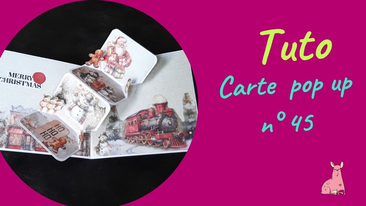 TUTO CARTE POP UP FACILE n°45 - carte twist en diagonale