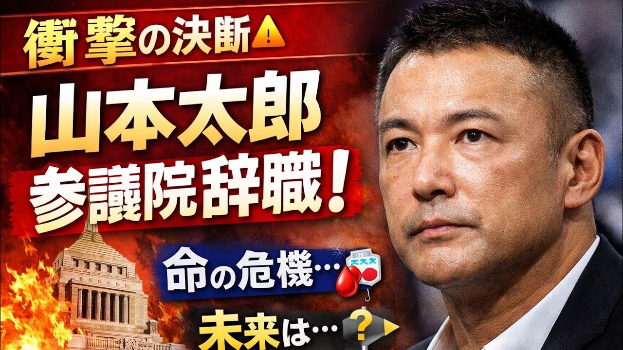 🔔【緊急発表】山本太郎、参院議員を辞職　命と政治の岐路に立つ🔥
