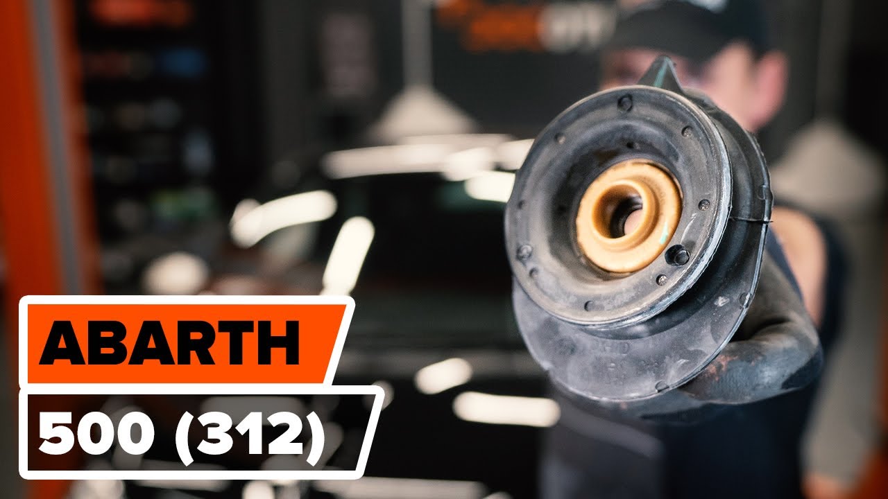 How to change strut mount ABARTH 500 (312) [TUTORIAL AUTODOC]