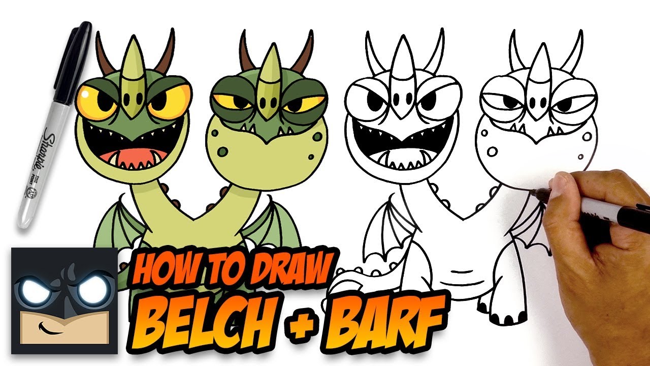 How to Draw Belch and Barf | How to Train your Dragon