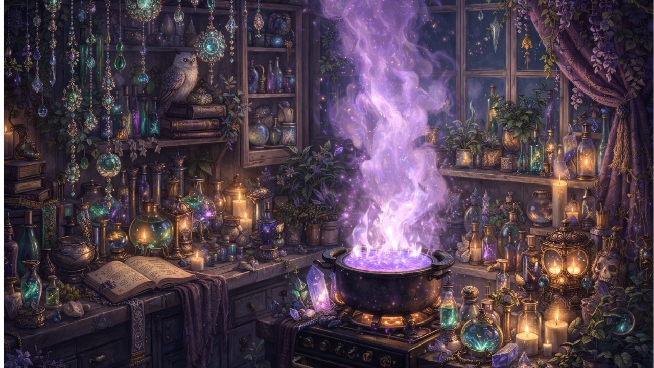 🔮 Witch Potion Ambience | Enchanted Atmosphere