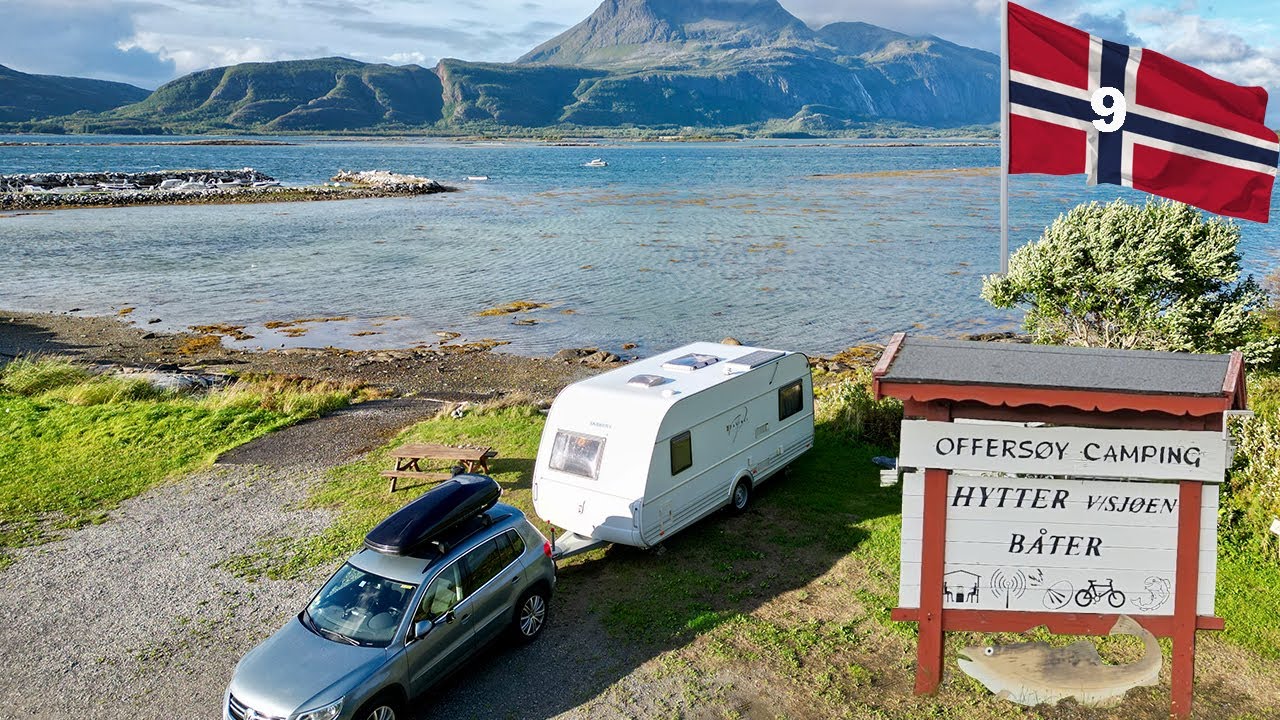 Traum Campingplatz in NORWEGEN: Offersøy Camping! Tipp auf unserer Wohnwagen Rundreise