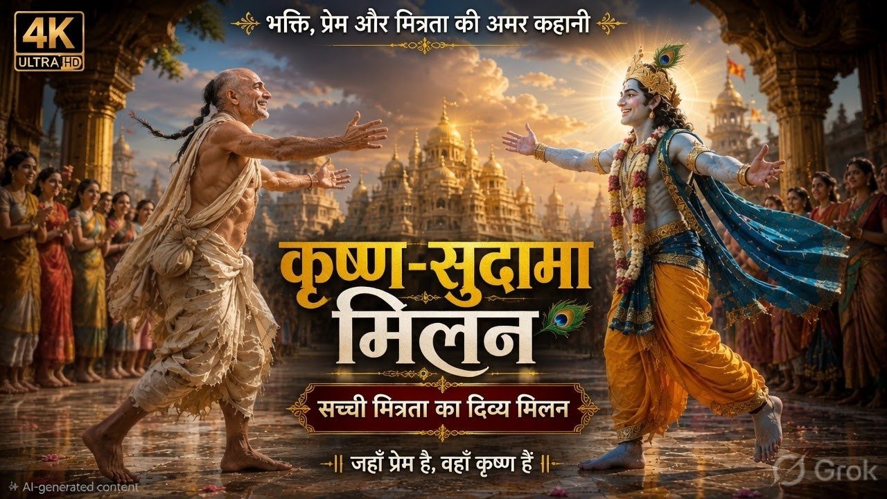 अरे द्वार पालो कन्हैया से कह दो, के दर पे सुदामा गरीब आ गया है-2026भजन-सुनते ही गरीबी दूर होने लगेगी