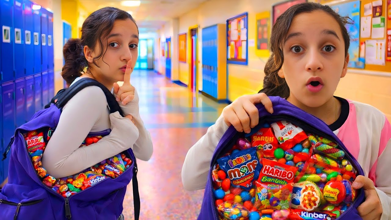 Elle cache des bonbons au  COLLÈGE … (personne ne devait savoir) 🤫