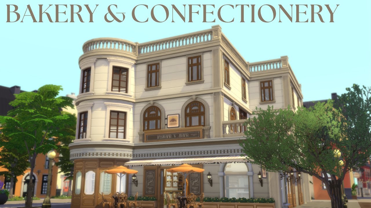 🍰 CONFEITARIA + PADARIA COM APARTAMENTO NO SIMS 4! TOUR (Ócio e Negócios | Sem CP)