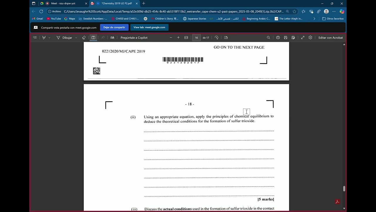 Chemistry Unit 2 Paper 2 2019 Module 3