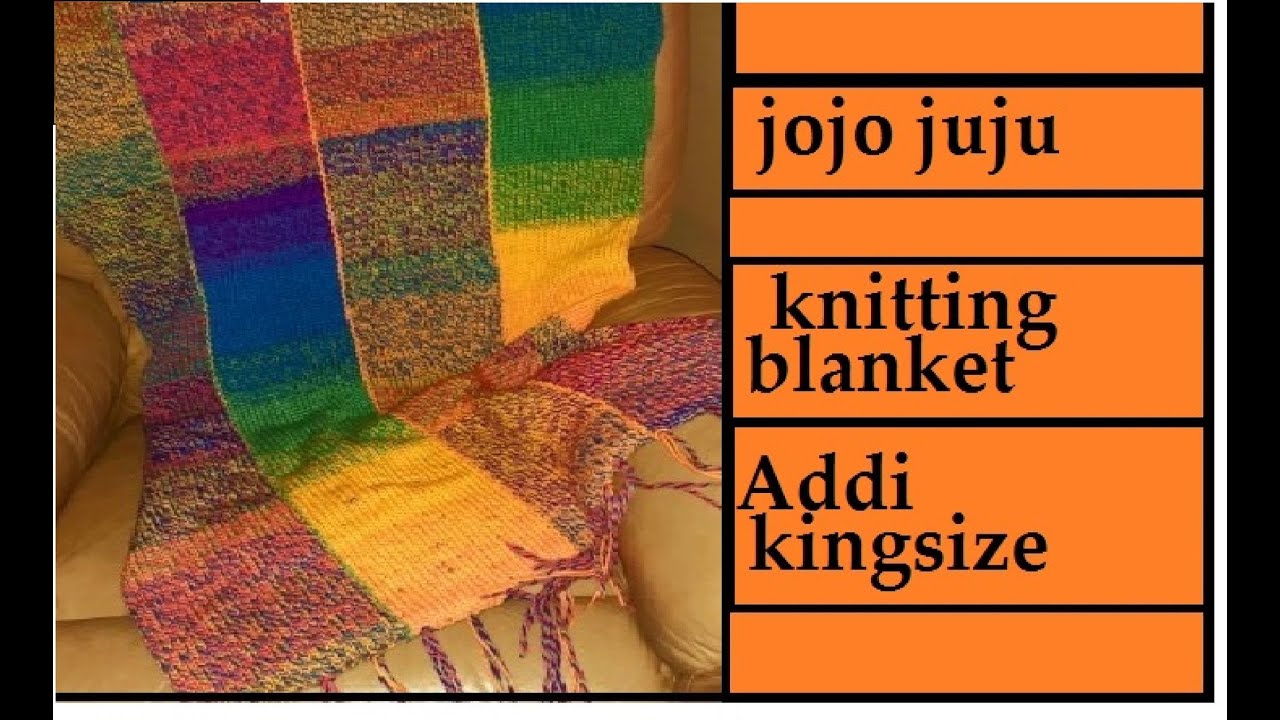 HOW TO KNIT A BLANKET   KNITTING MACHINE