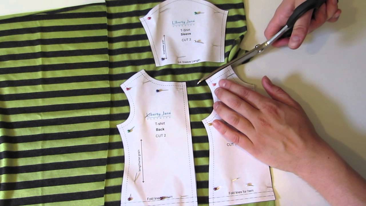 How To Cut Out The T-Shirt Pattern - With Melinda from Liberty Jane
