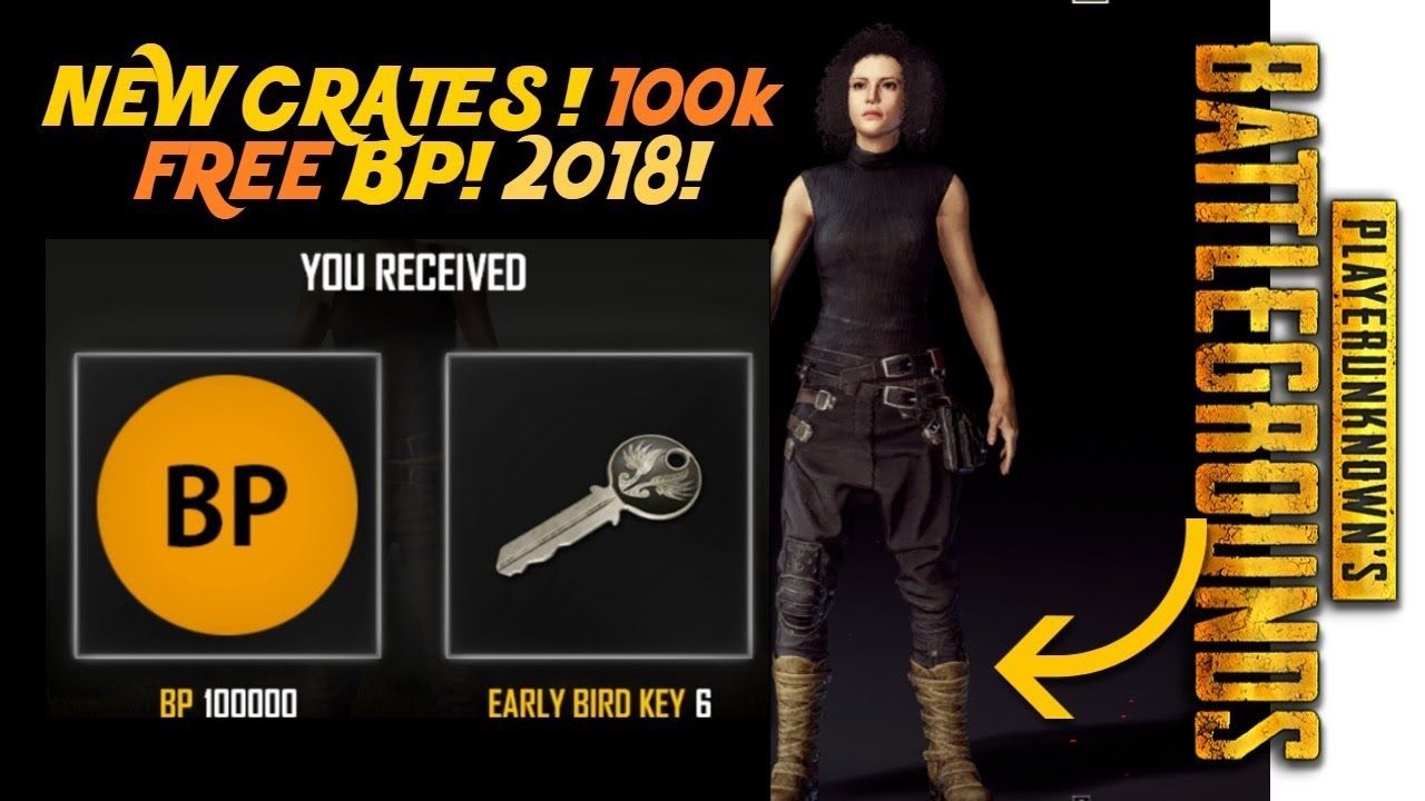 PUBG NEW CRATES & KEYS! 100k BP & 6 NEW KEYS FREE!
