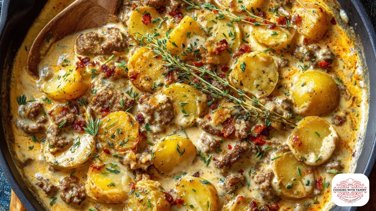 Creamy Beef And Potato Skillet Recipe