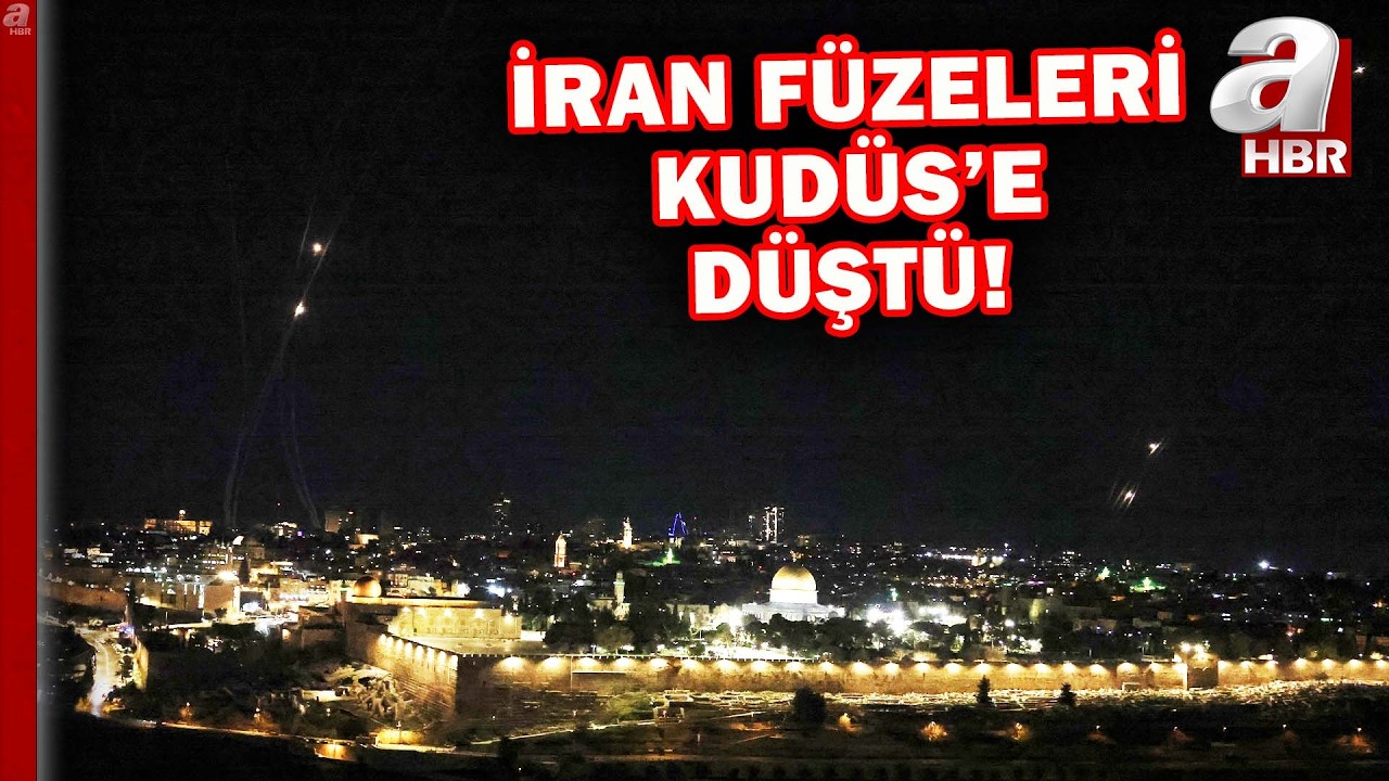 ABD-İran-İsrail savaşı tam gaz! İran füzeleri Kudüs'e düştü! | A Haber