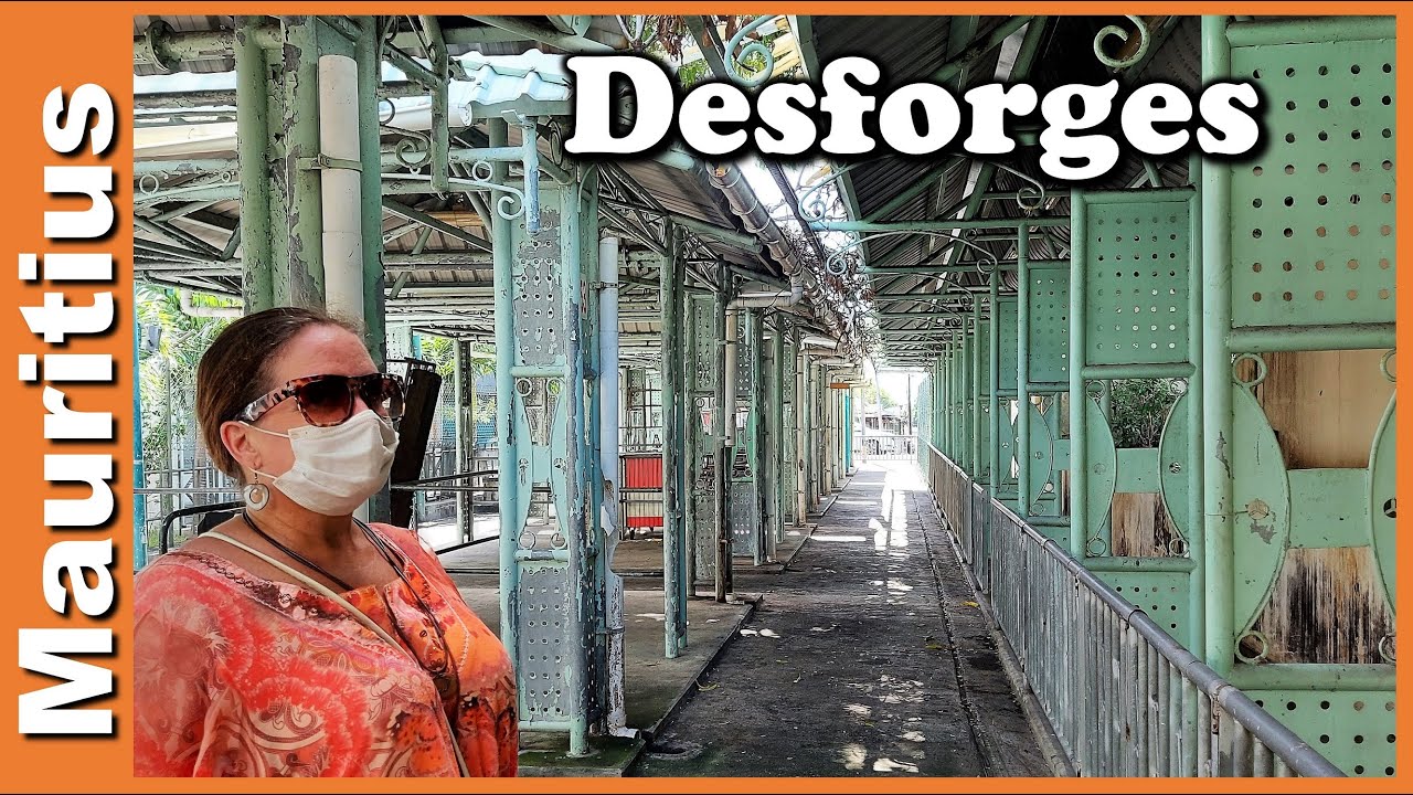 Desforges street in Port Louis Mauritius