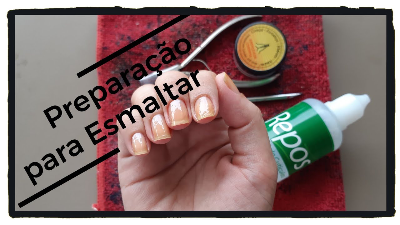 Preparação para esmaltar as unhas sem retirada de cutículas #naotiresuascuticulas