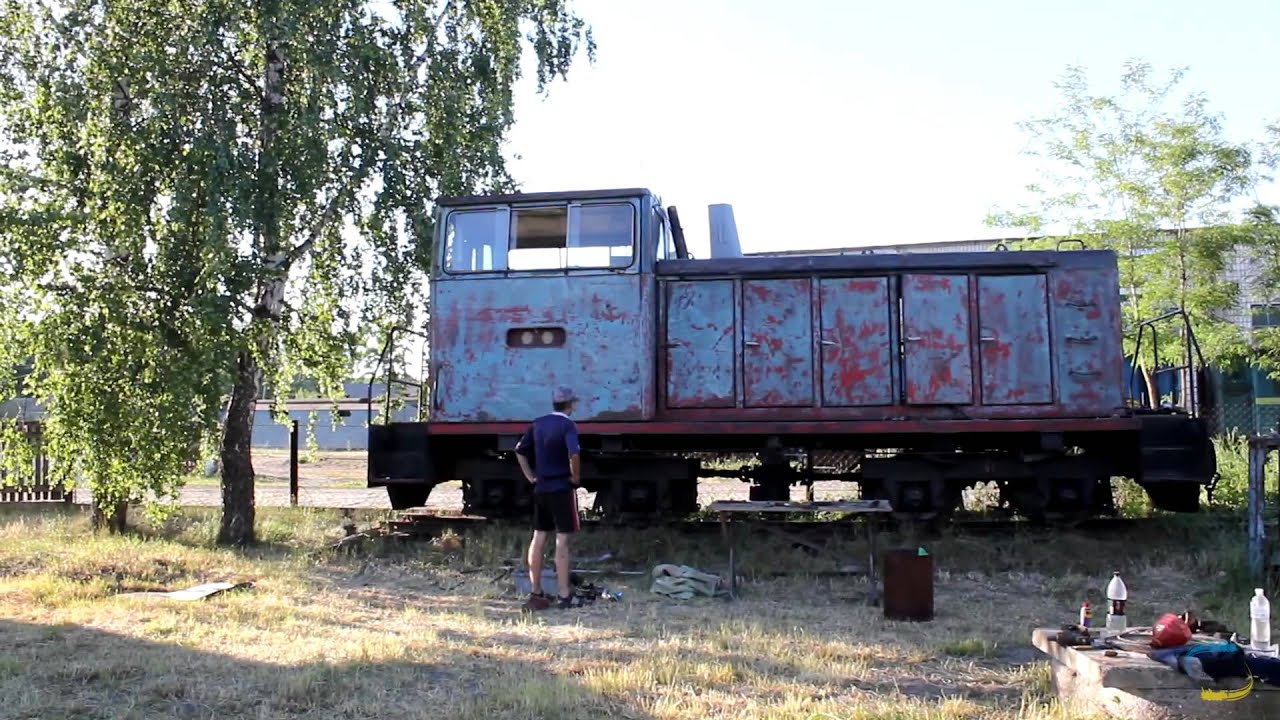 Запуск тепловоза ТУ6А-3222 силами АЗІЗУ