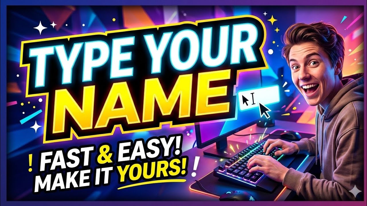 type your name