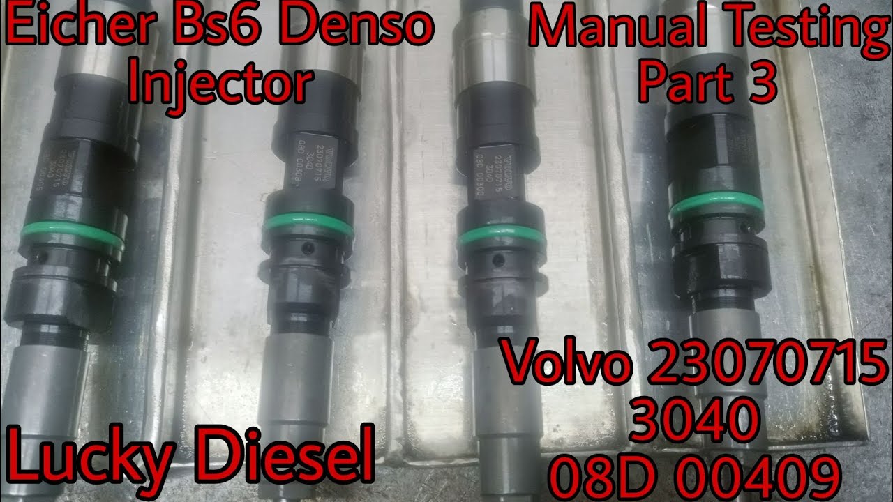 Eicher Bs6 Denso Injector Manual Testing Part 3 | Lucky Diesel