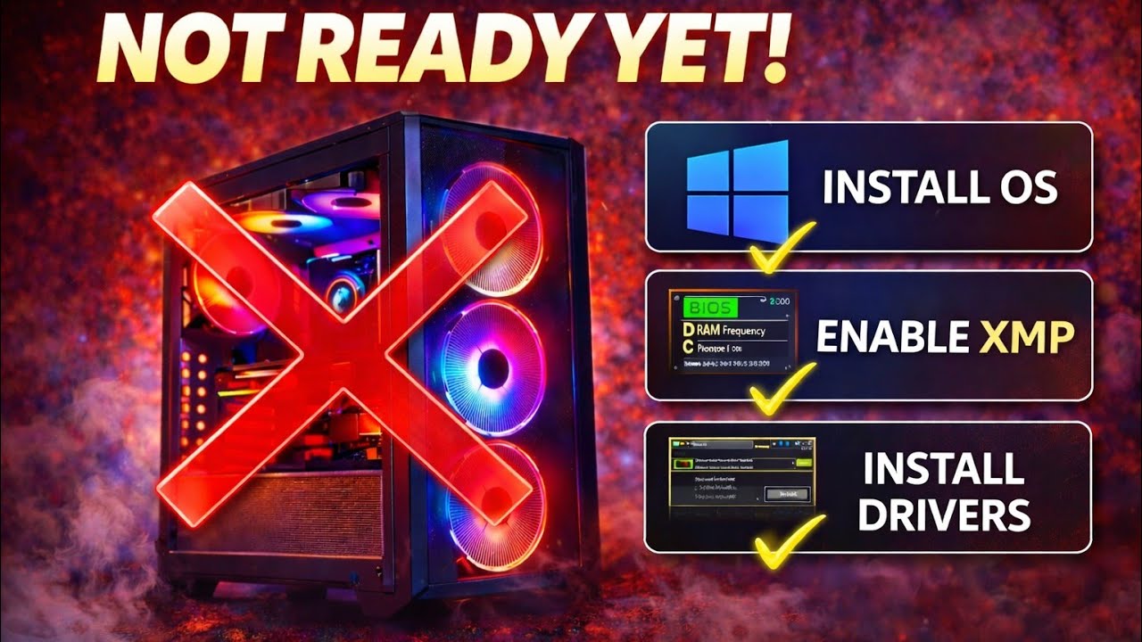 Just Built Your PC? Do THIS First! (Full Setup Guide)