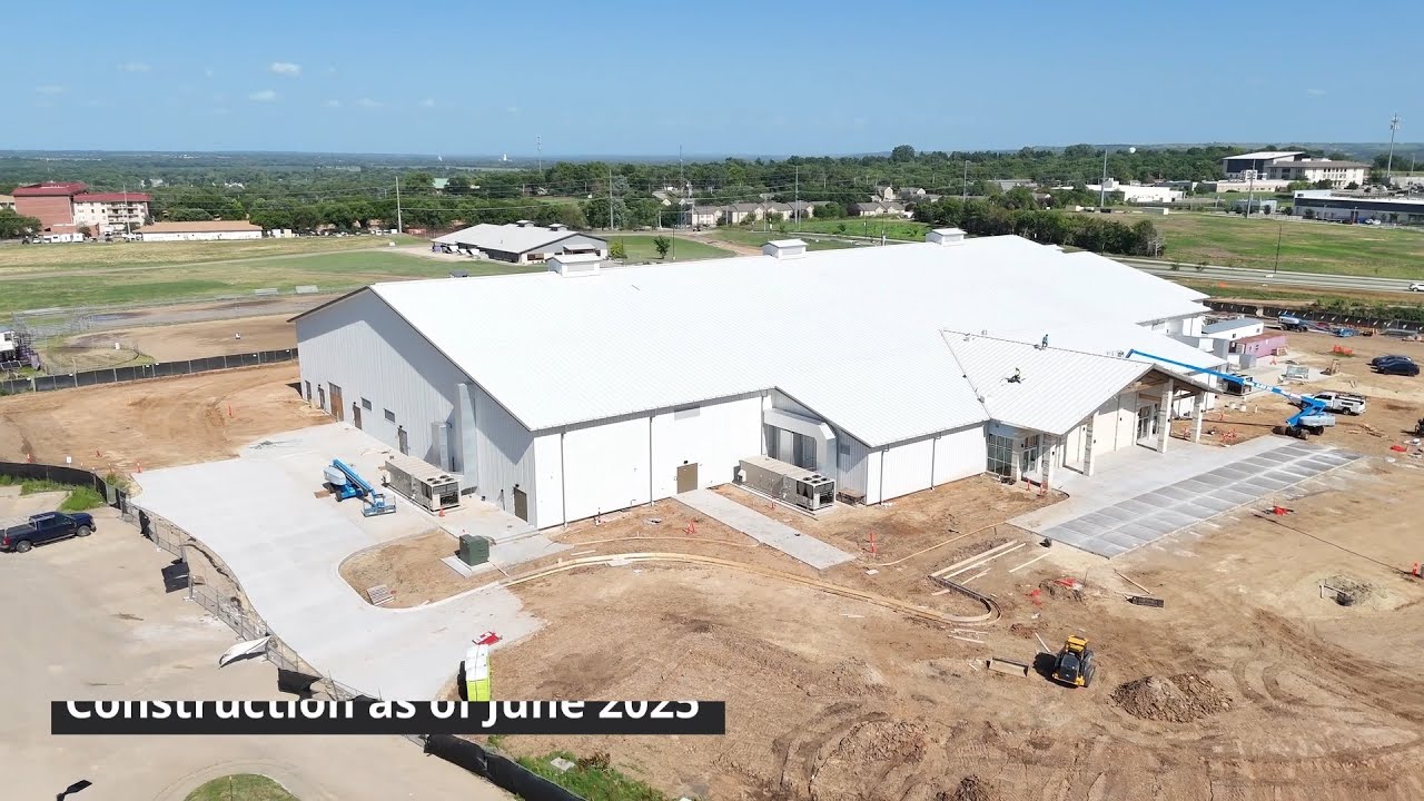 Bilbrey Family Event Center - Construction Drone Footage June 2025