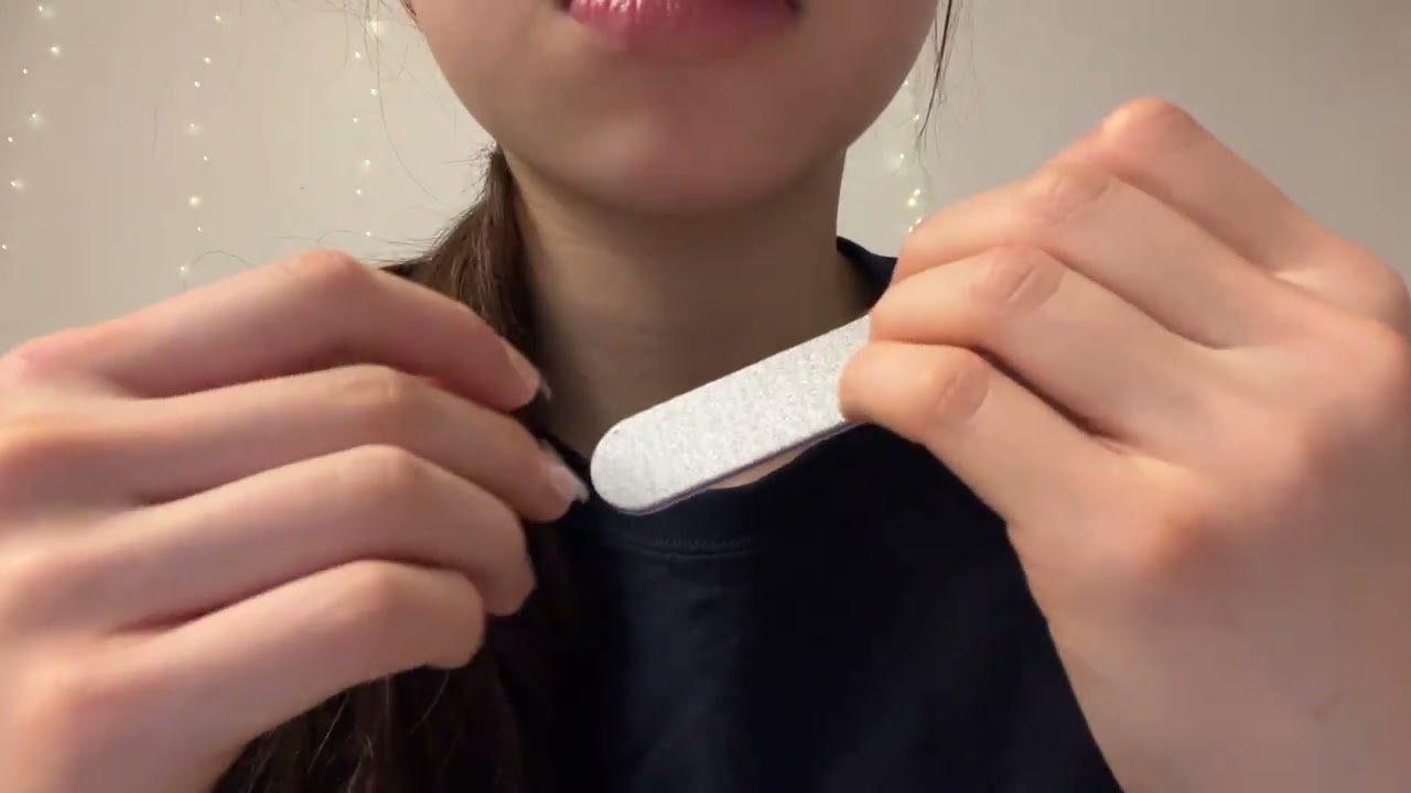 weird nail tab triggers! tapping, plastic sounds, etc