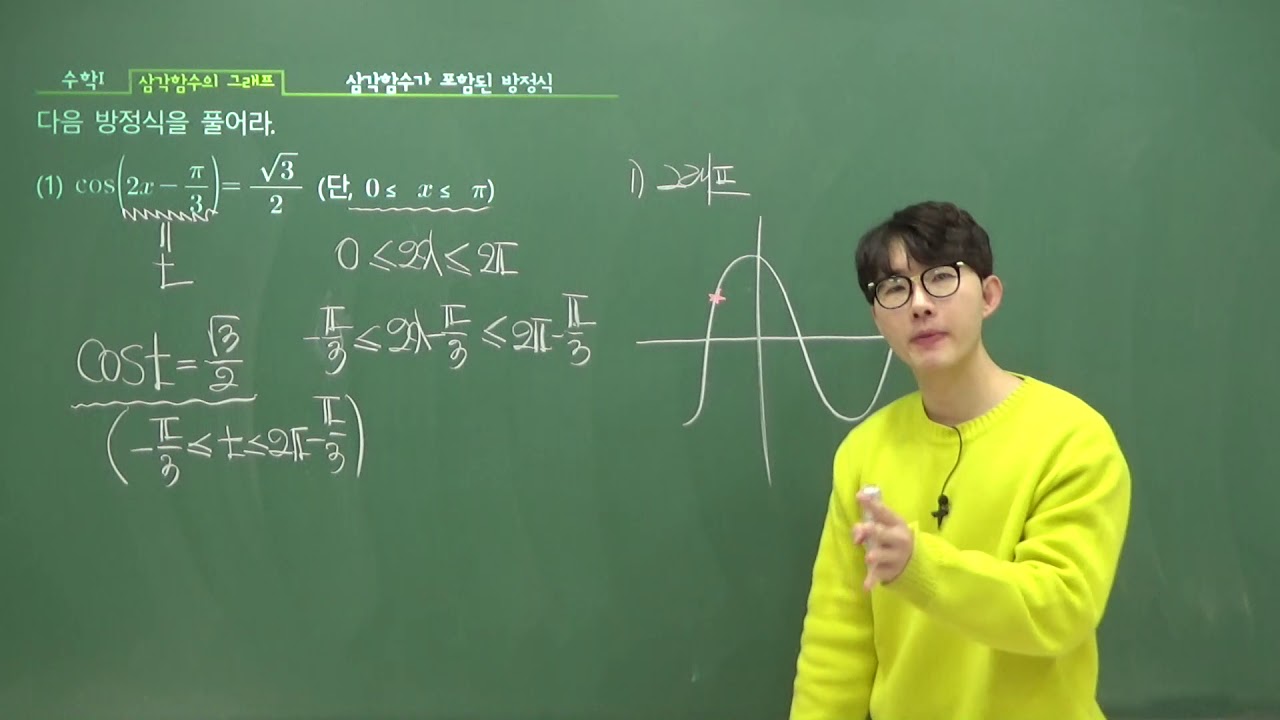 [수학Ⅰ] 유형6-6 :삼각함수가 포함된 방정식